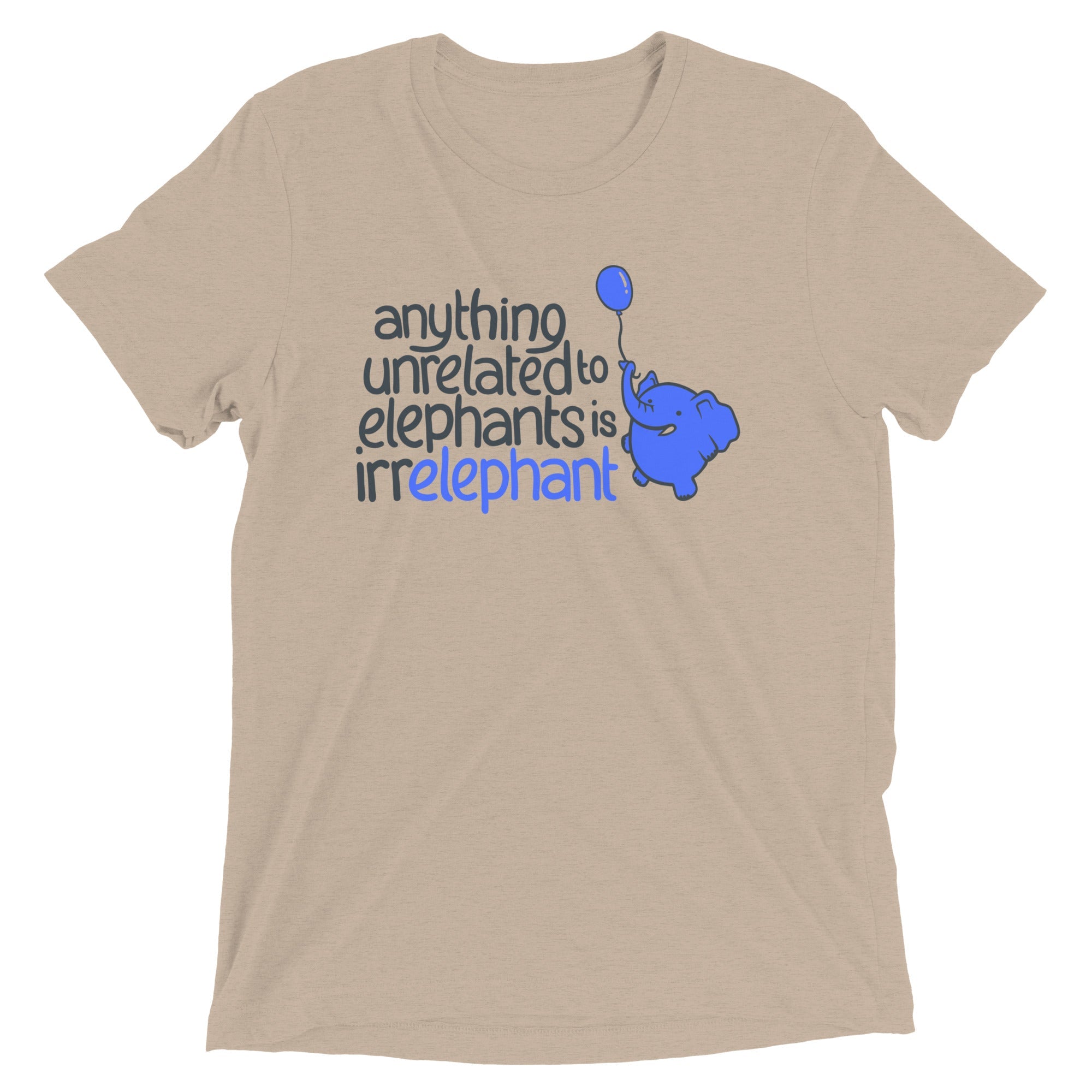 Anything Unrelated Elephants Men's Tri-Blend Tee