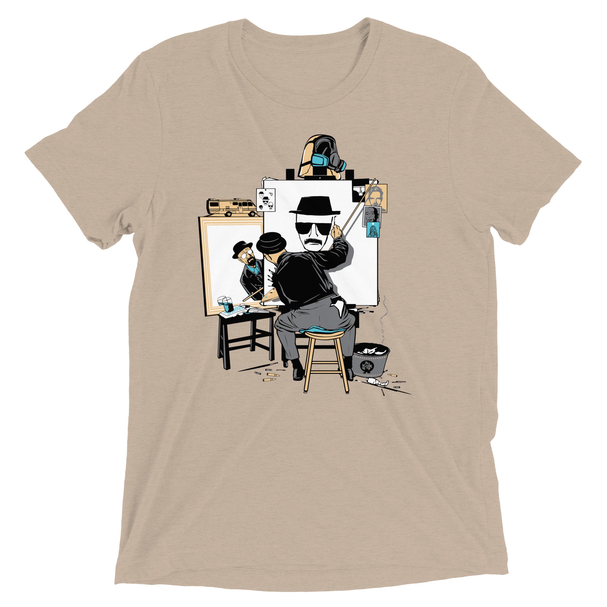 Heisenberg Self Portrait Men's Tri-Blend Tee