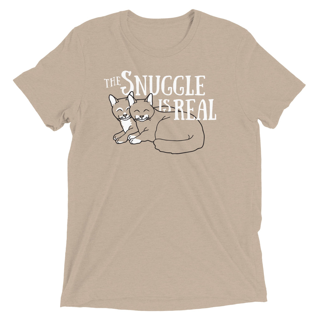 The Snuggle Is Real Men's Tri-Blend Tee