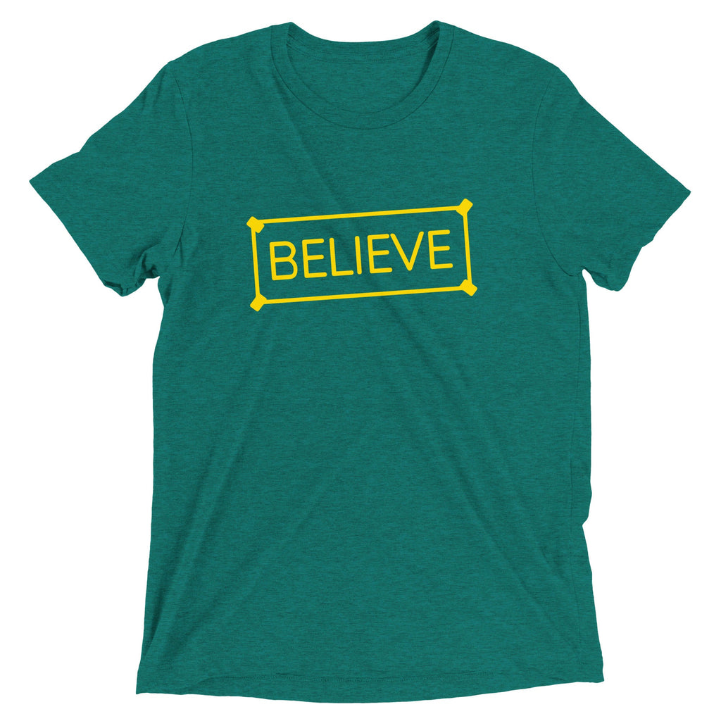 Believe Sign Men's Tri-Blend Tee