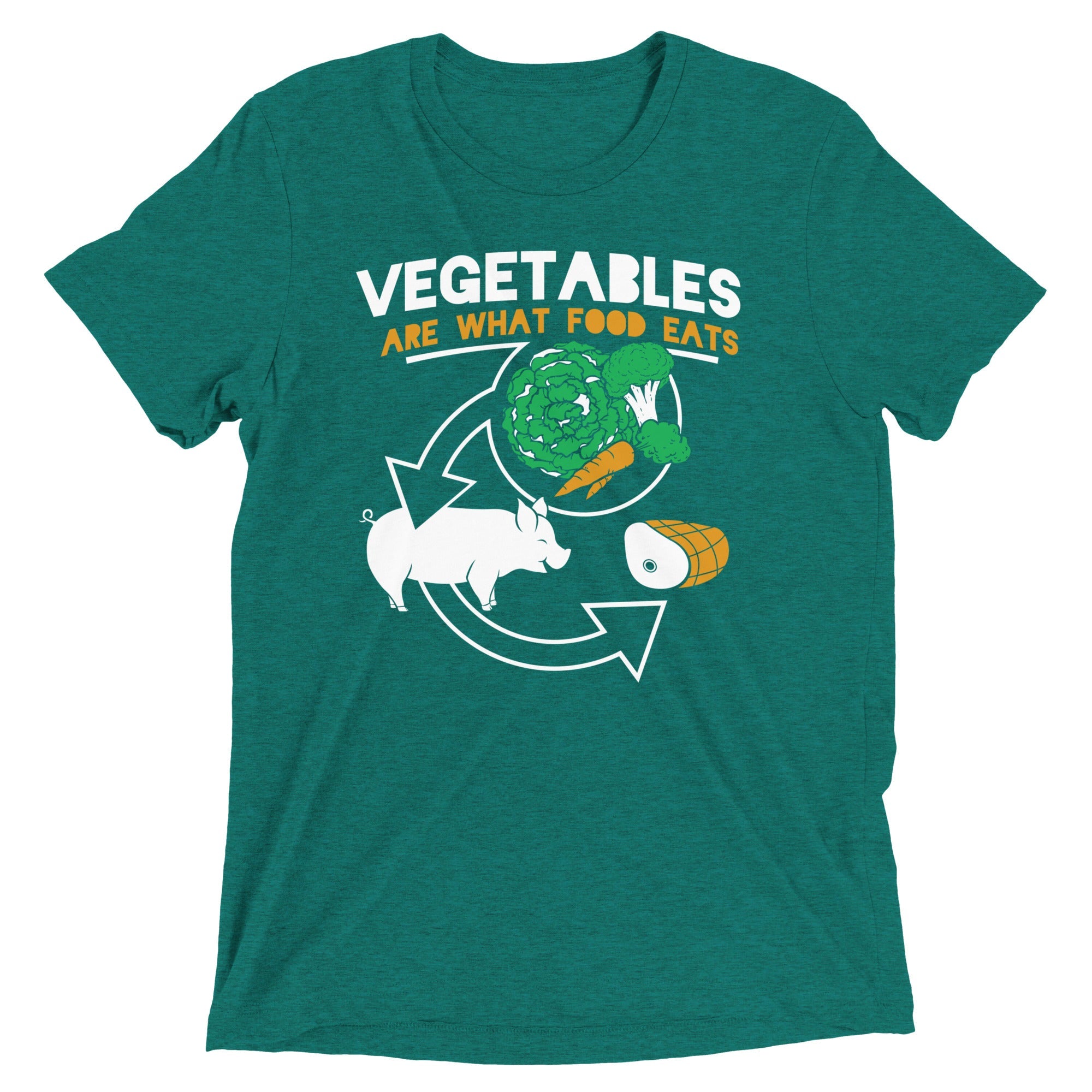 Vegetables Are What Food Eats Men's Tri-Blend Tee