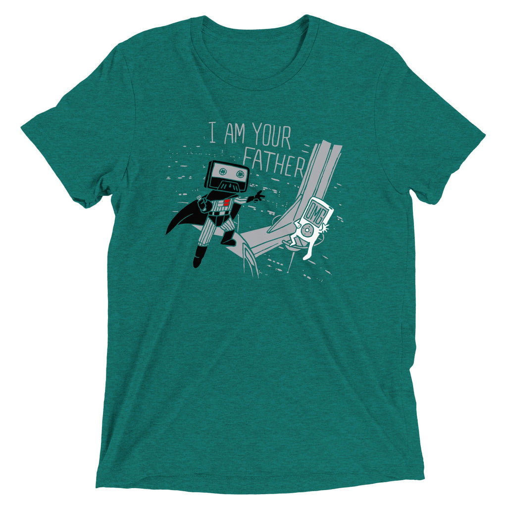 I Am Your Father Cassette Men's Tri-Blend Tee