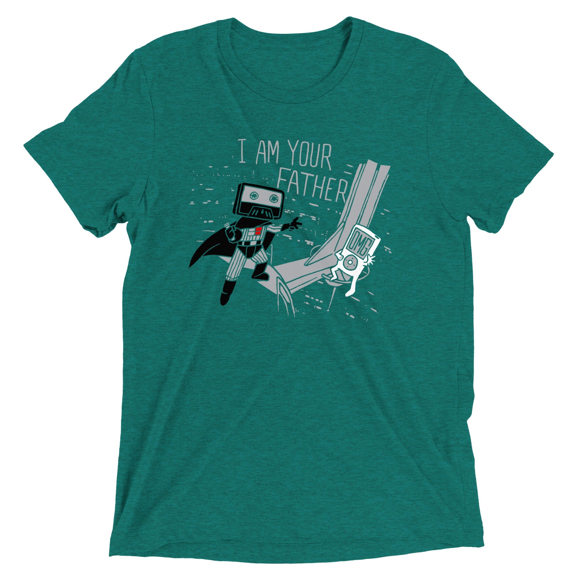 I Am Your Father Cassette Men's Tri-Blend Tee