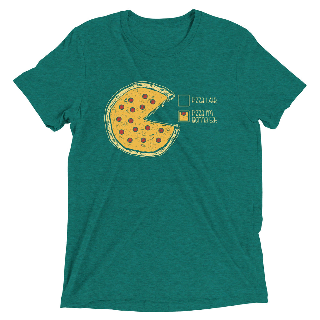 Pizza Pie Chart Men's Tri-Blend Tee
