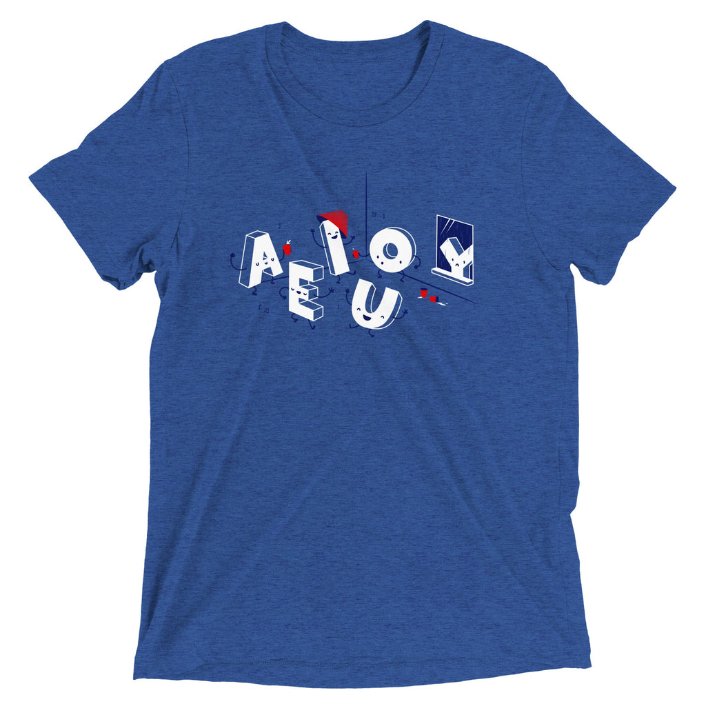 Vowel Party Time Men's Tri-Blend Tee