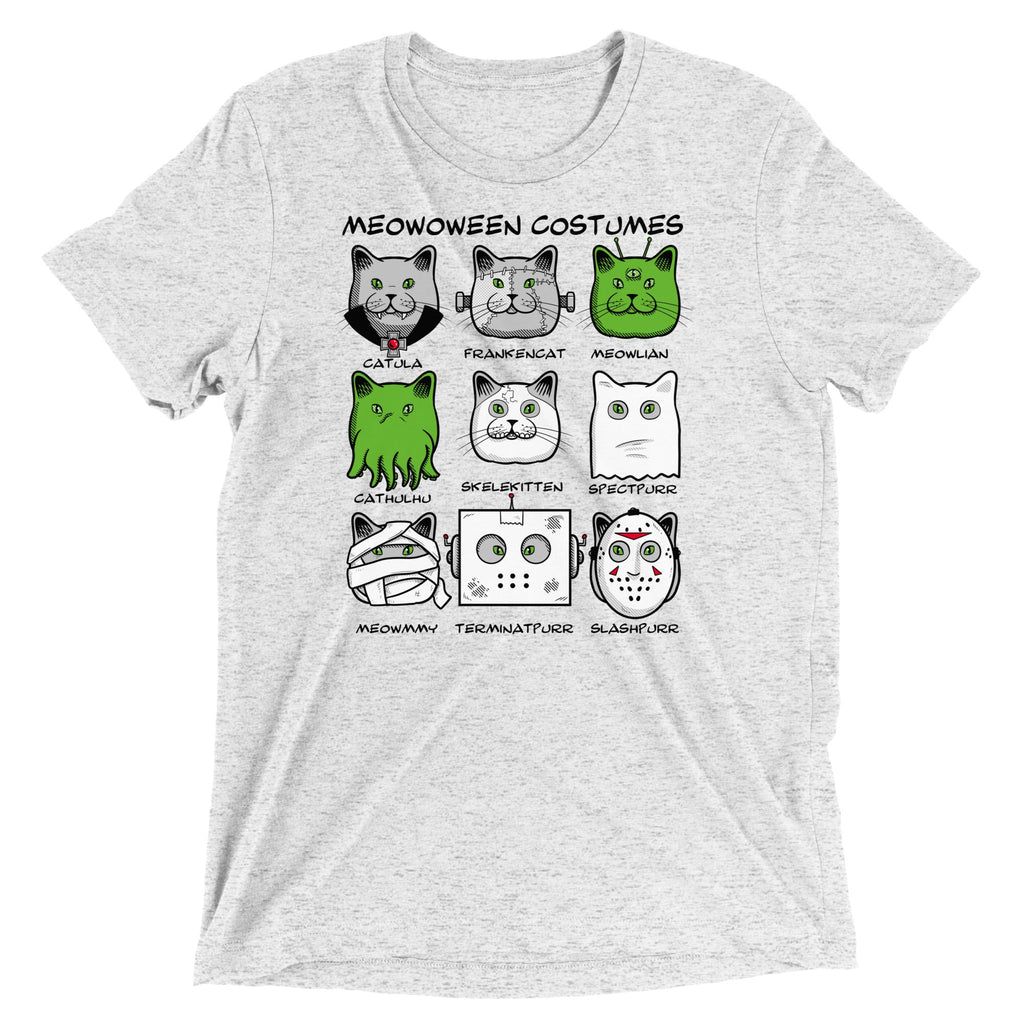 Meowoween Costumes Men's Tri-Blend Tee