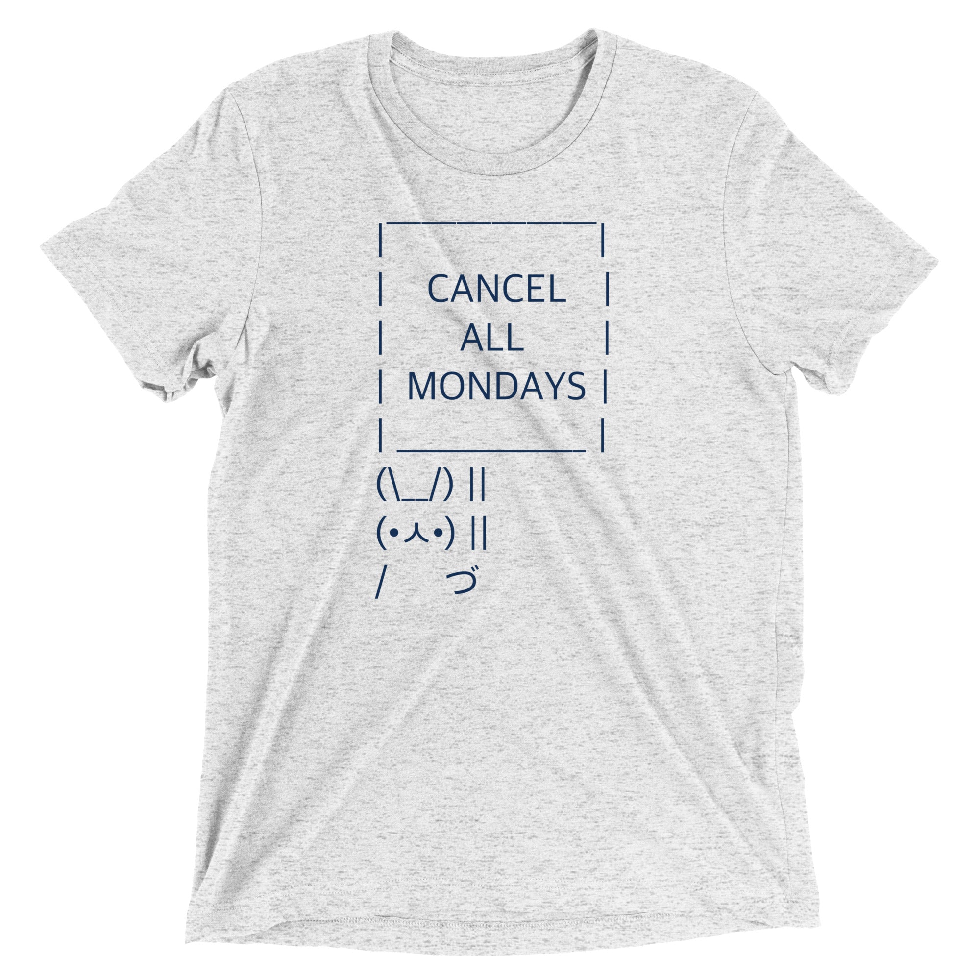 Cancel All Mondays Bunny Men's Tri-Blend Tee