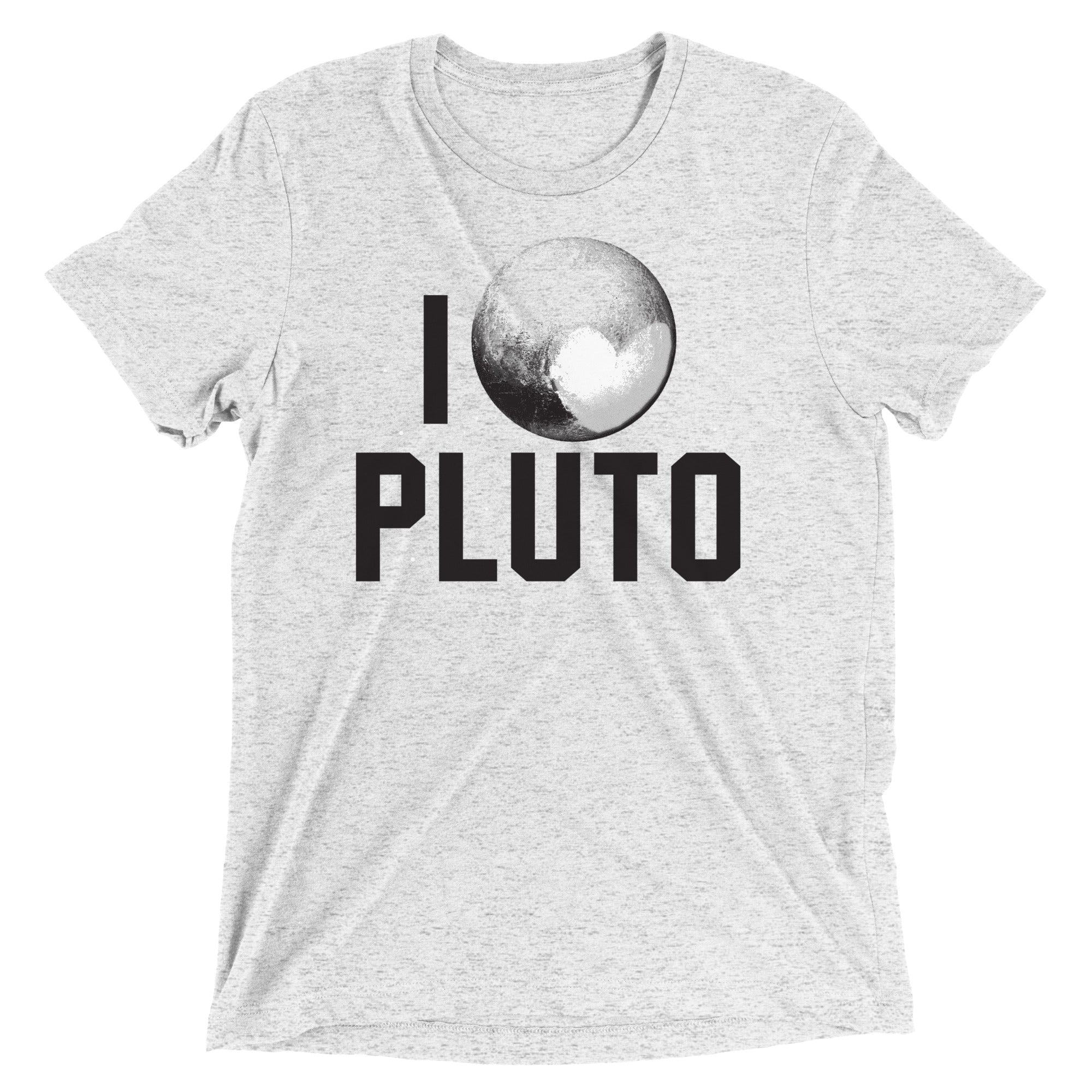 I Heart Pluto Men's Tri-Blend Tee