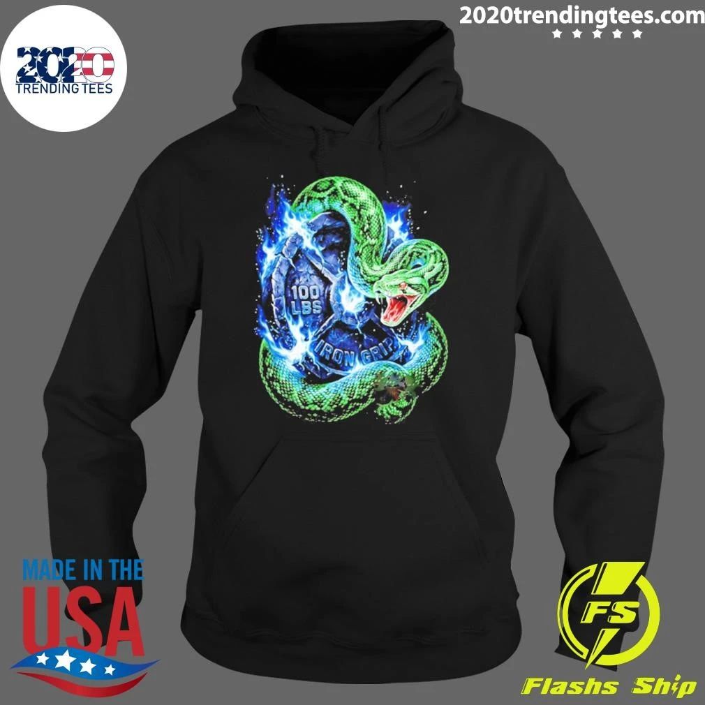 100 Lbs Iron Grip Snake Weightlifting Shirt