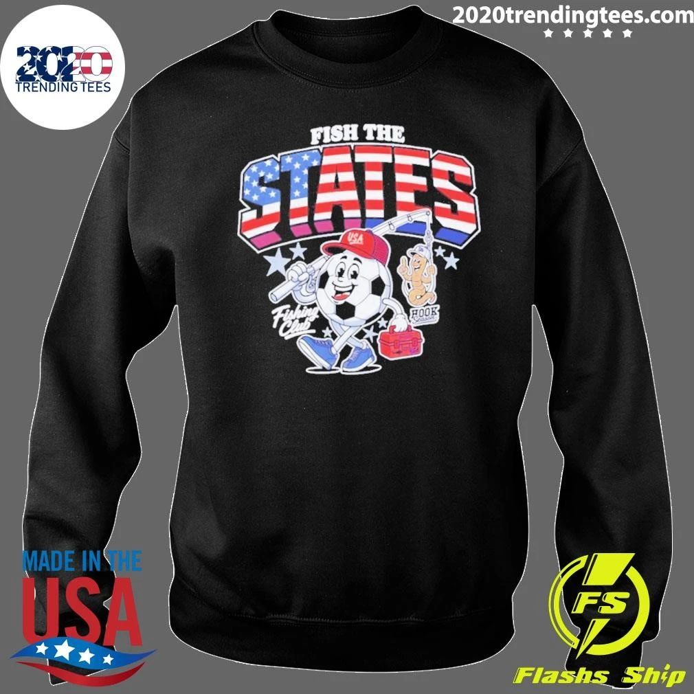 Fish The States Fishing Club American Flag Shirt