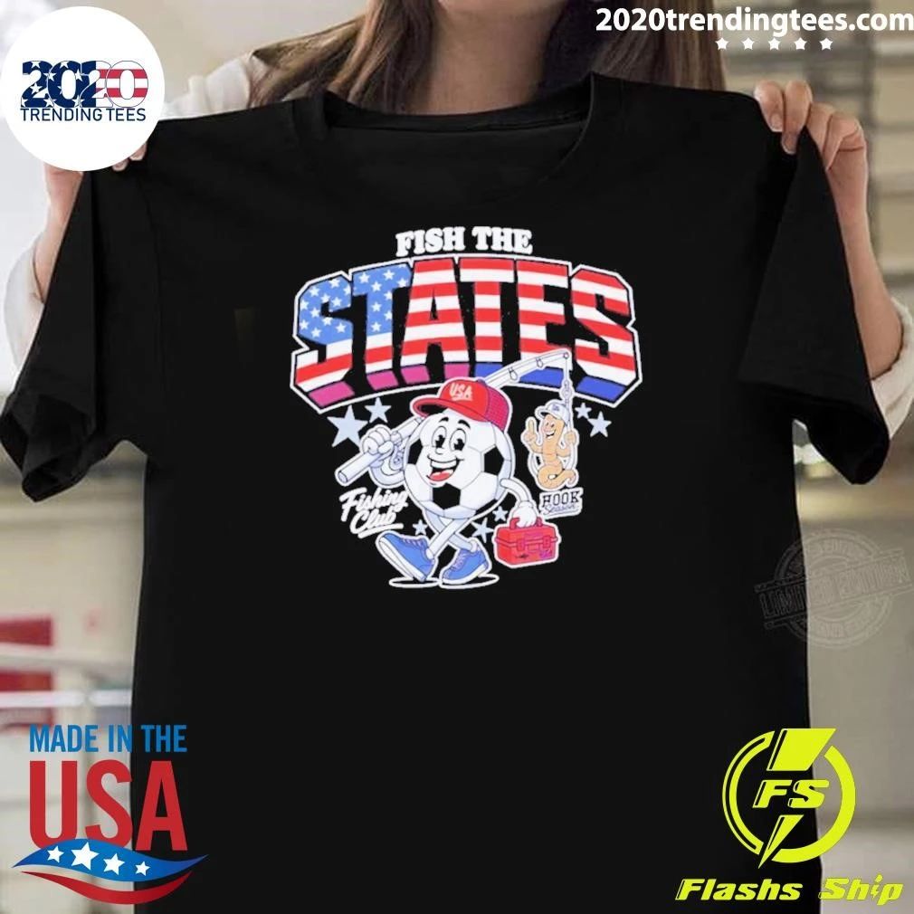 Fish The States Fishing Club American Flag Shirt