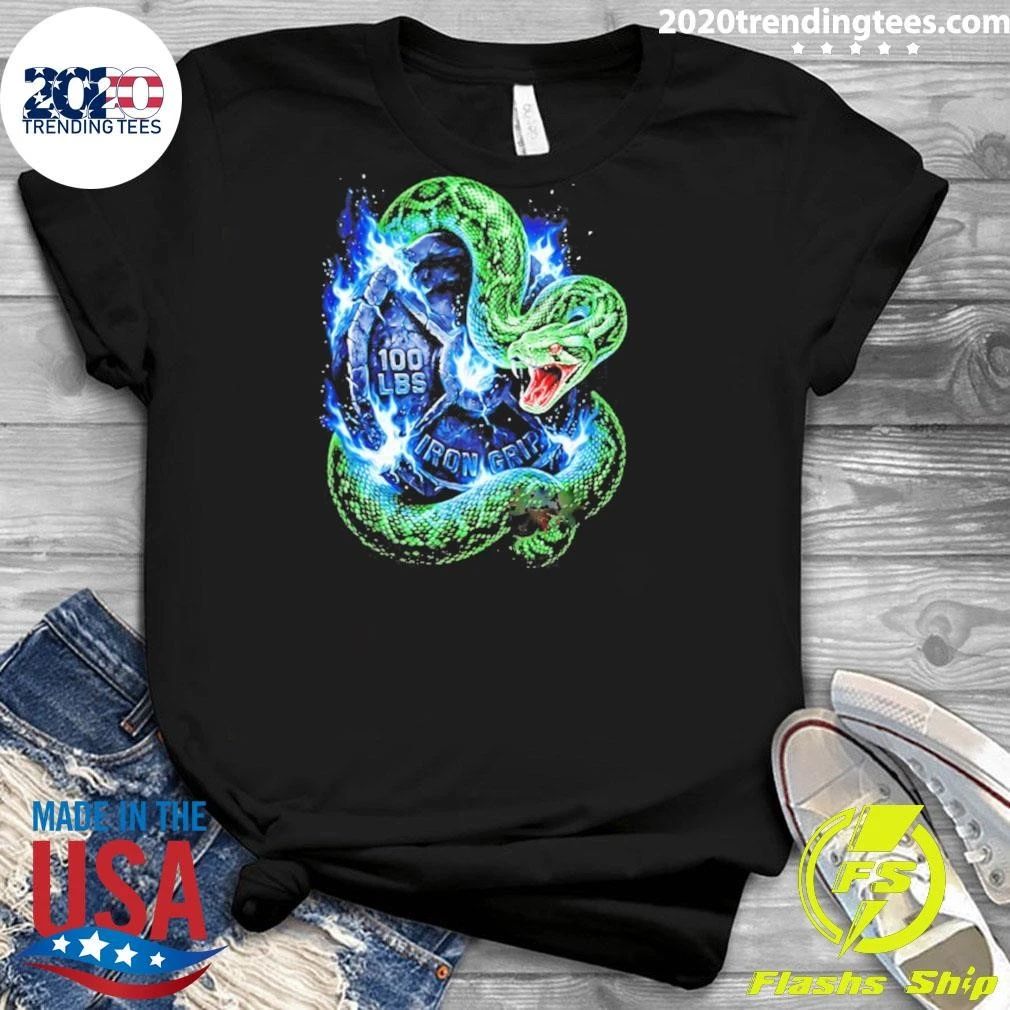 100 Lbs Iron Grip Snake Weightlifting Shirt