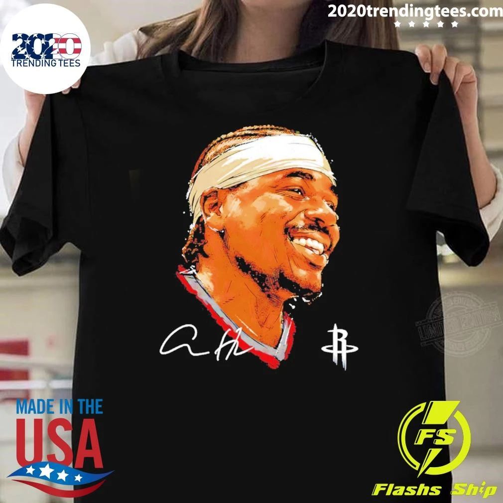 Aaron Holiday Houston Rockets Portrait Signature Shirt