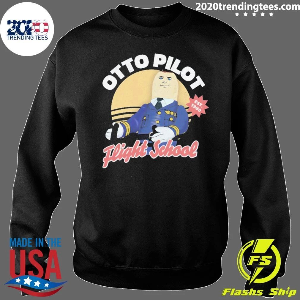 Otto Pilot Flight School Airplane EST 1980 Movie Shirt