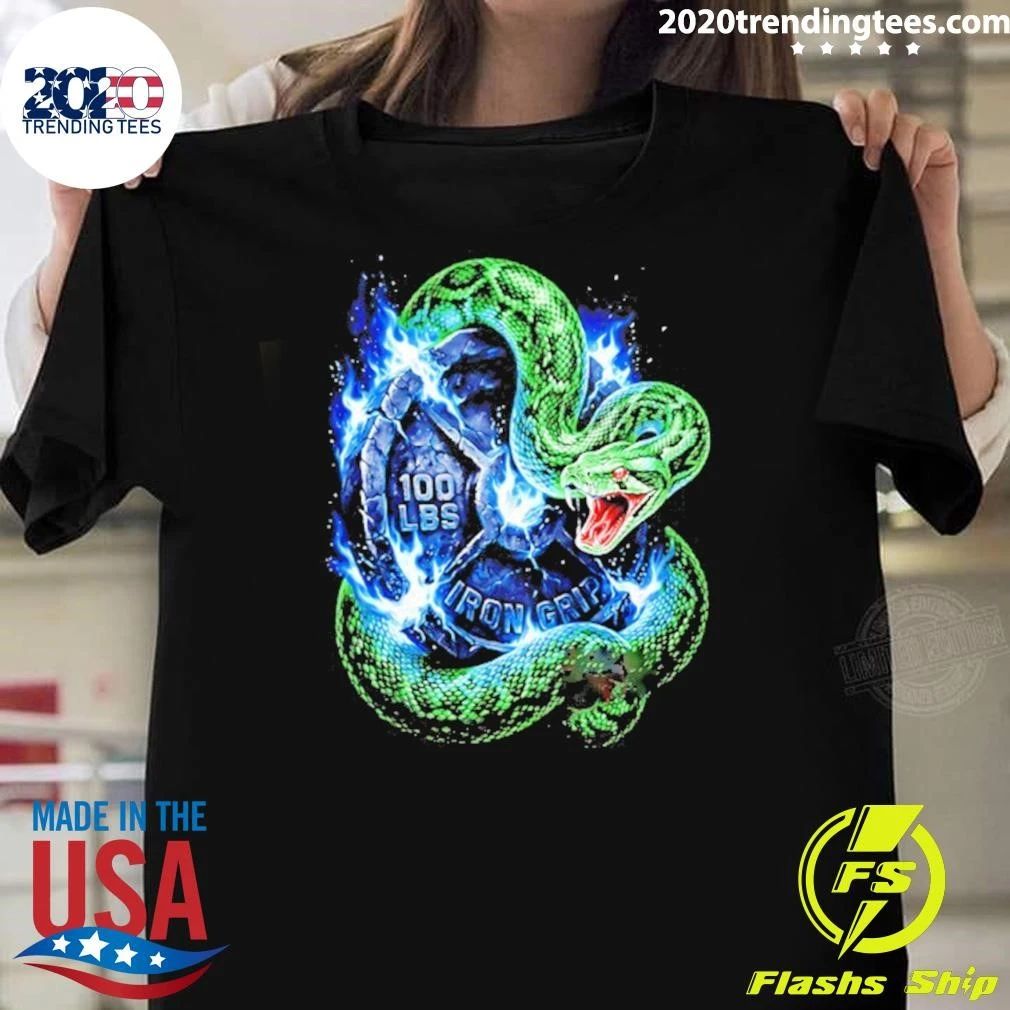 100 Lbs Iron Grip Snake Weightlifting Shirt