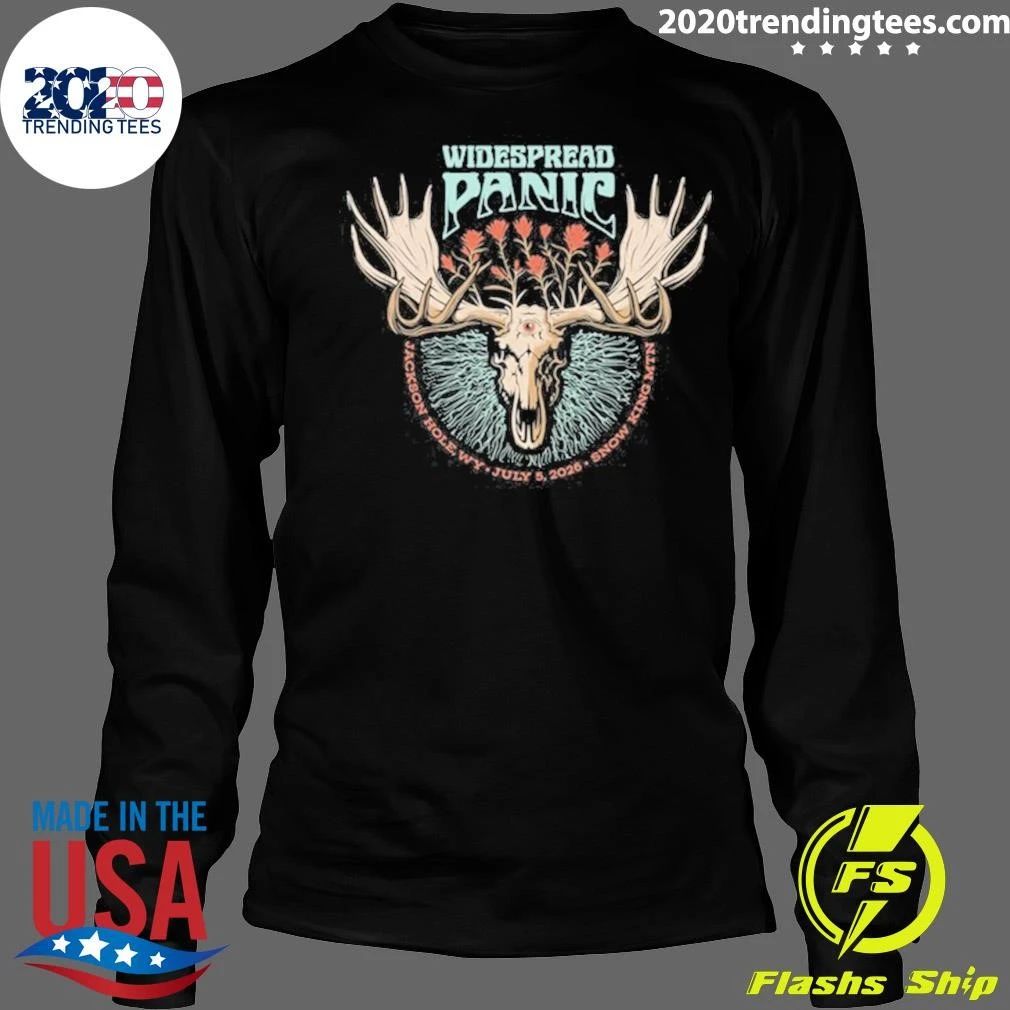 Widespread Panic Jackson Hole WY Tour On July 5 2026 Snow King MTN Shirt