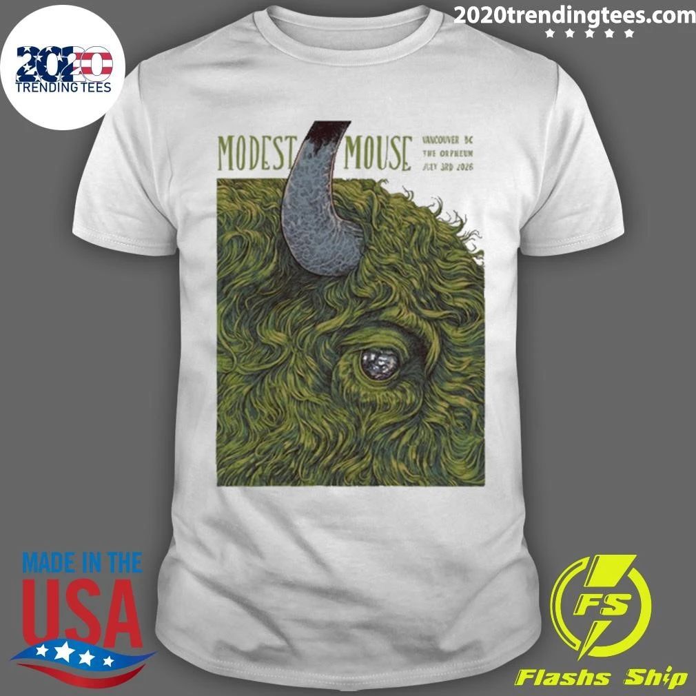 Modest Mouse Vancouver BC Event On July 3 2026 Tee Shirt