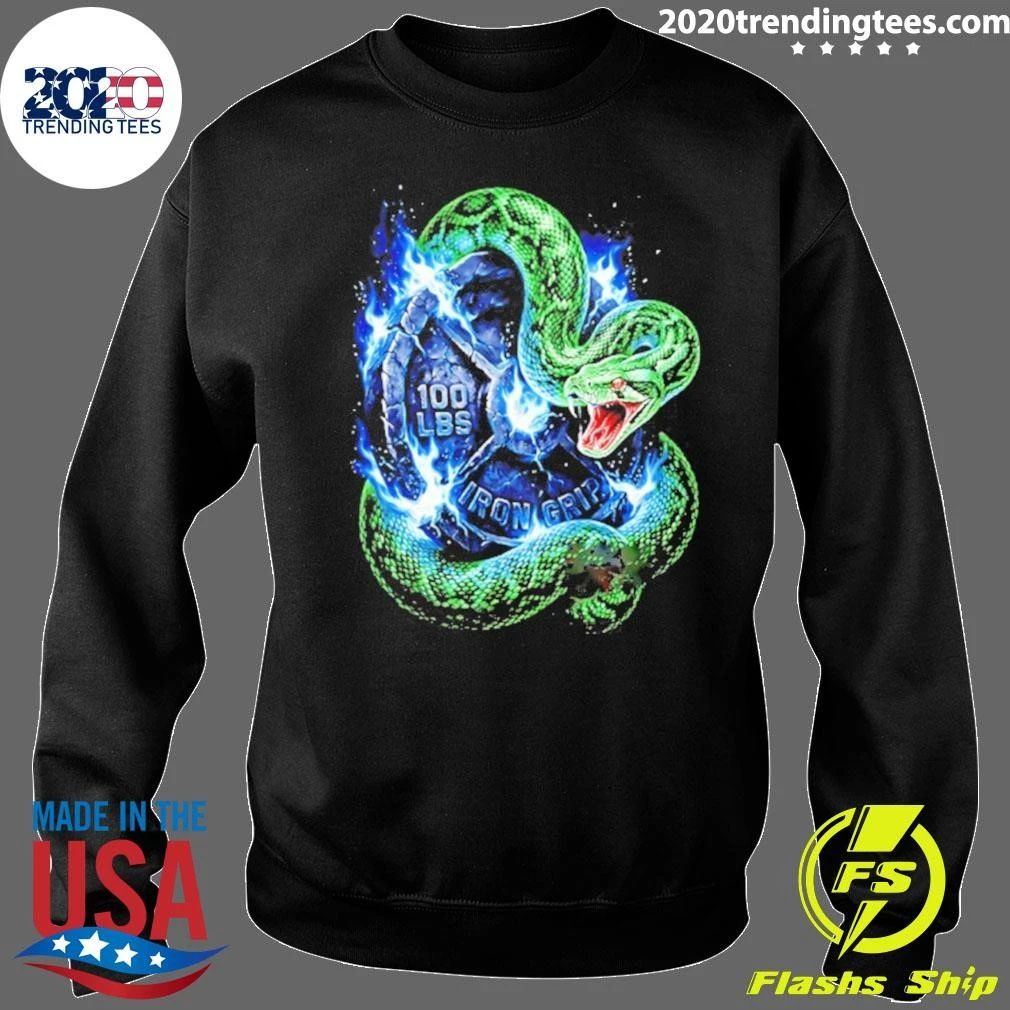 100 Lbs Iron Grip Snake Weightlifting Shirt
