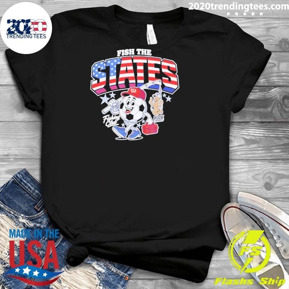Fish The States Fishing Club American Flag Shirt