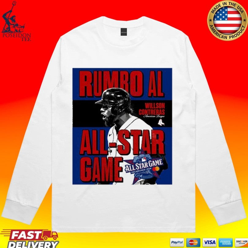 Willson Contreras All Star Game Philadelphia 2026 Red Sox T-shirt
