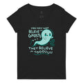 You May Not Believe In Ghosts Women's V-Neck Tee