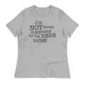 I'm Not Even Supposed To Be Here Today Women's Signature Tee