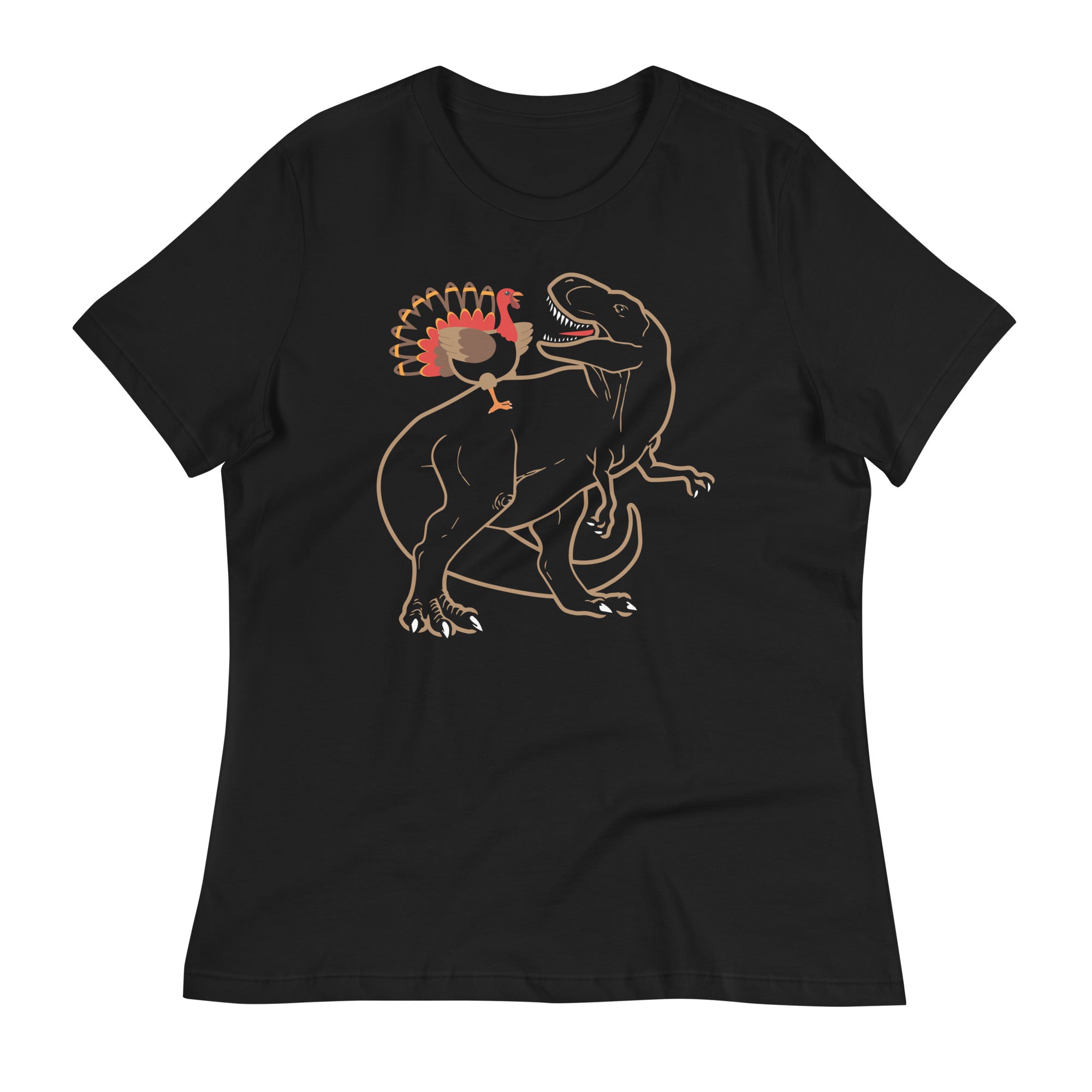 Turkey Riding T-Rex Women's Signature Tee