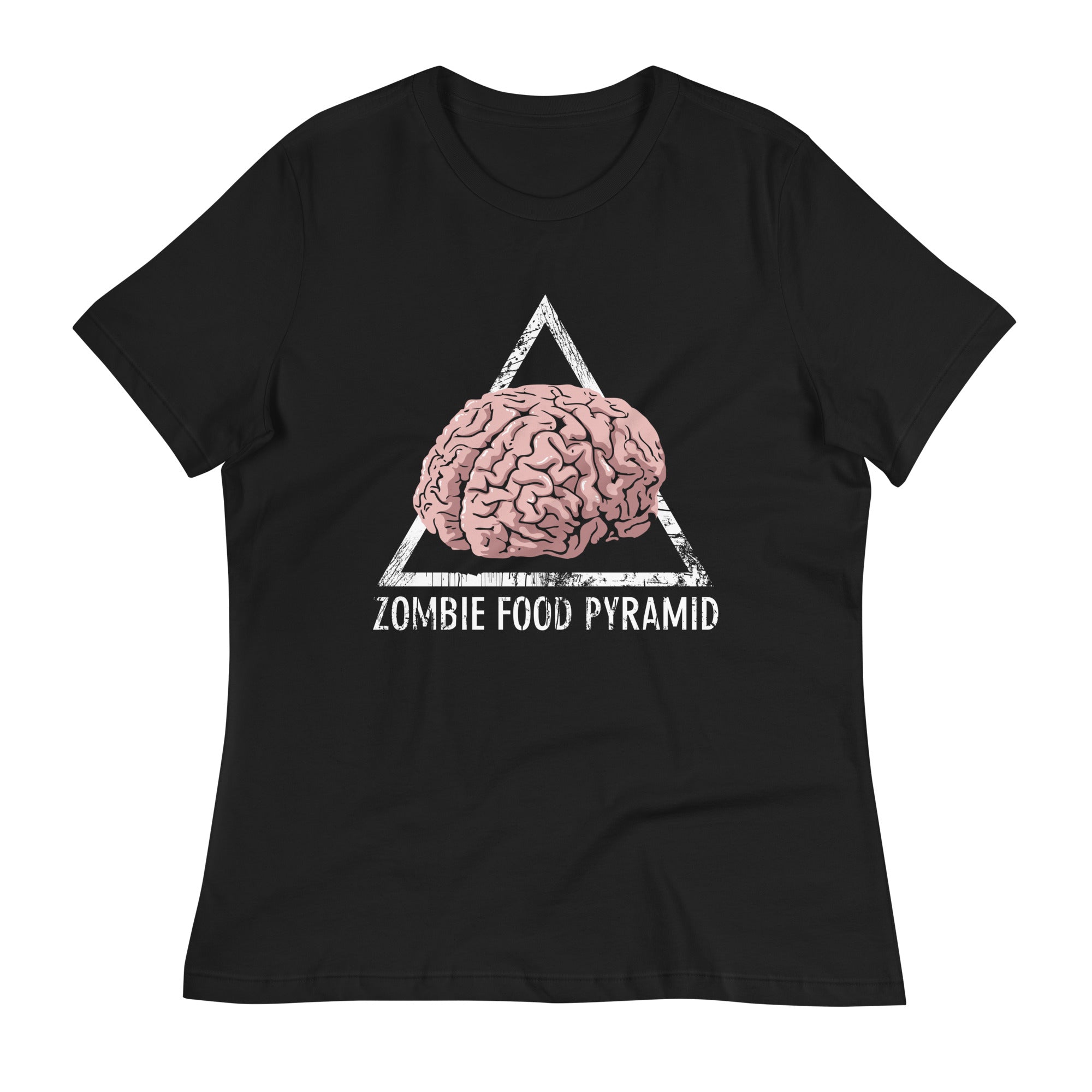 Zombie Food Pyramid Women's Signature Tee