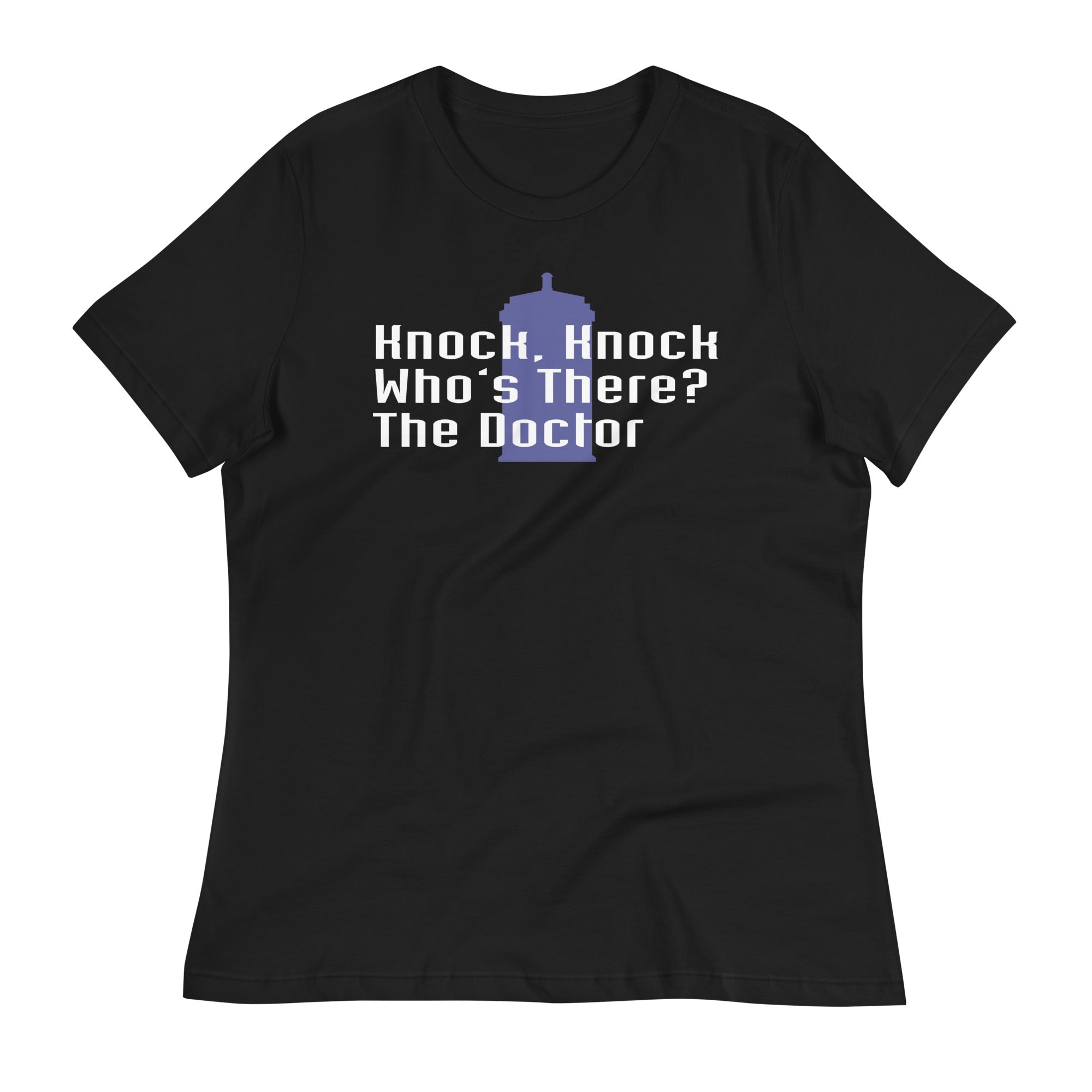 Knock Knock! Who's There? The Doctor Women's Signature Tee