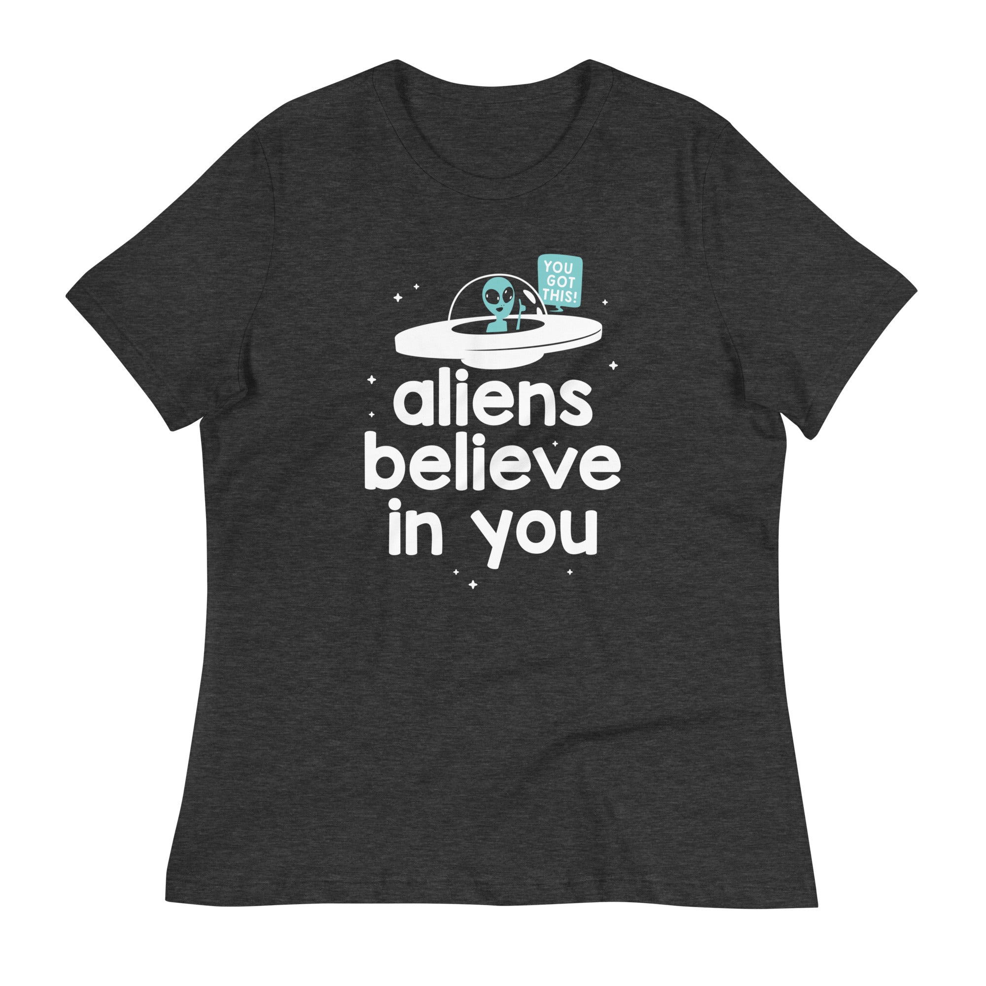 Aliens Believe In You Women's Signature Tee