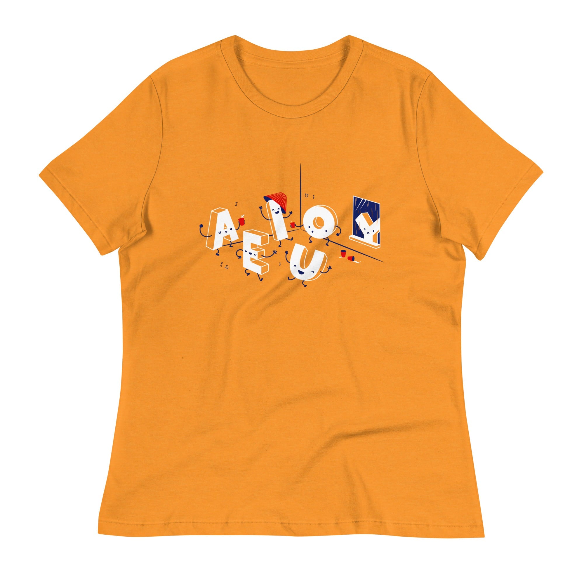 Vowel Party Time Women's Signature Tee