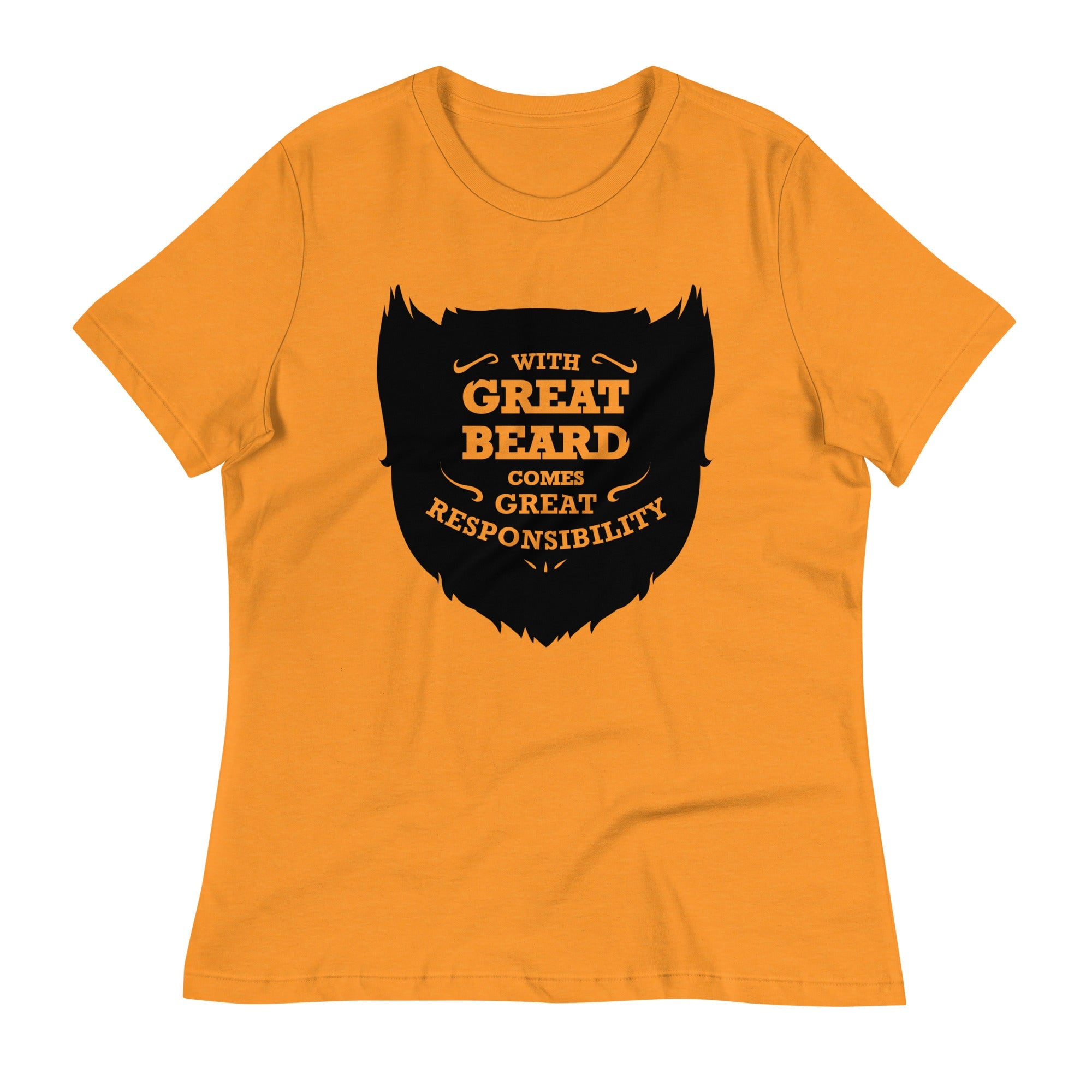 With Great Beard Comes Great Responsibility Women's Signature Tee