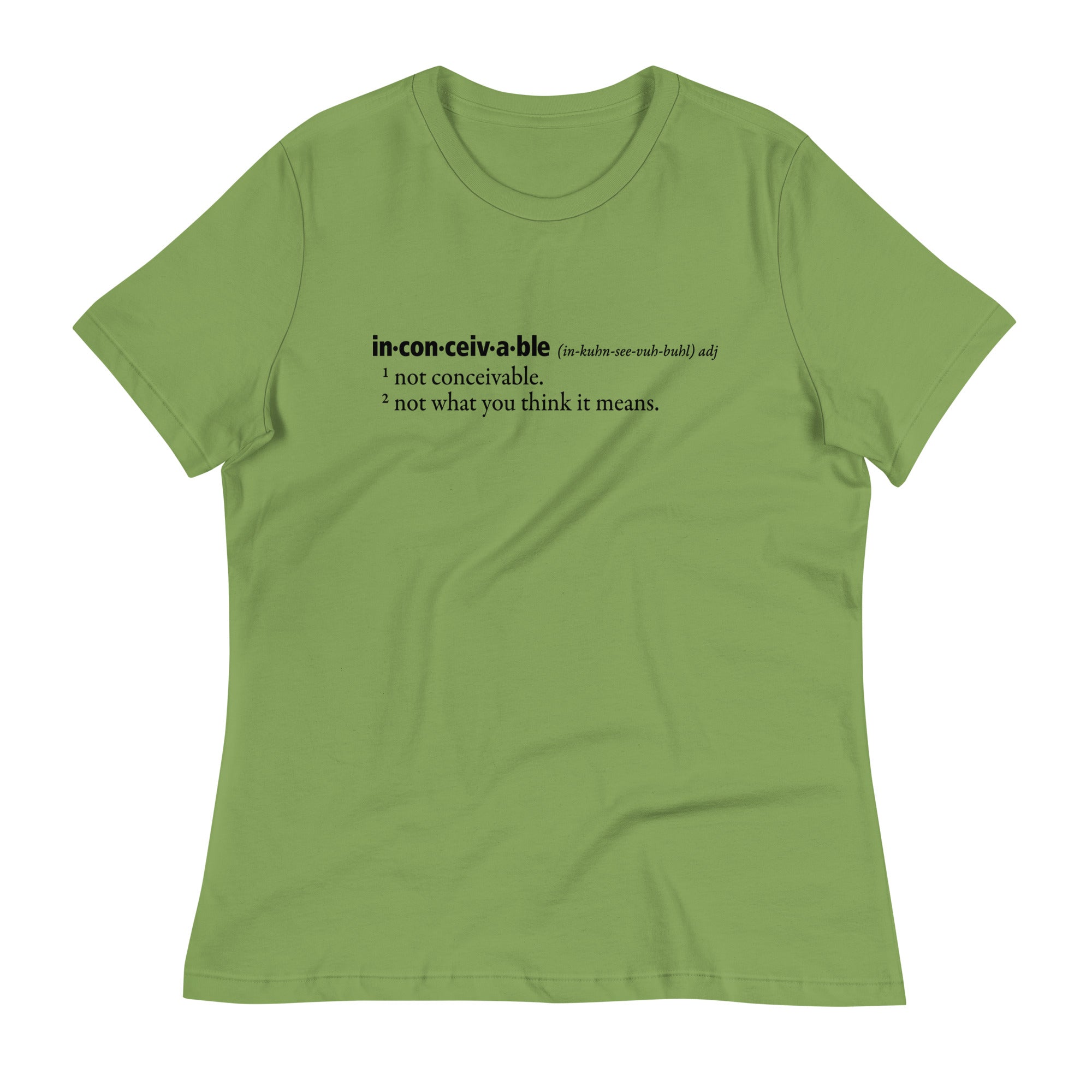 Inconceivable Definition Women's Signature Tee