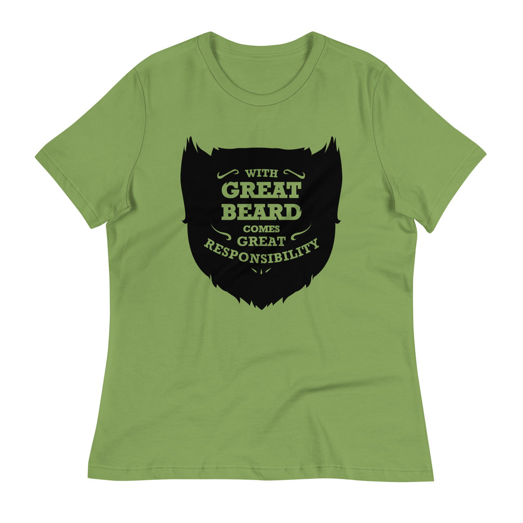 With Great Beard Comes Great Responsibility Women's Signature Tee