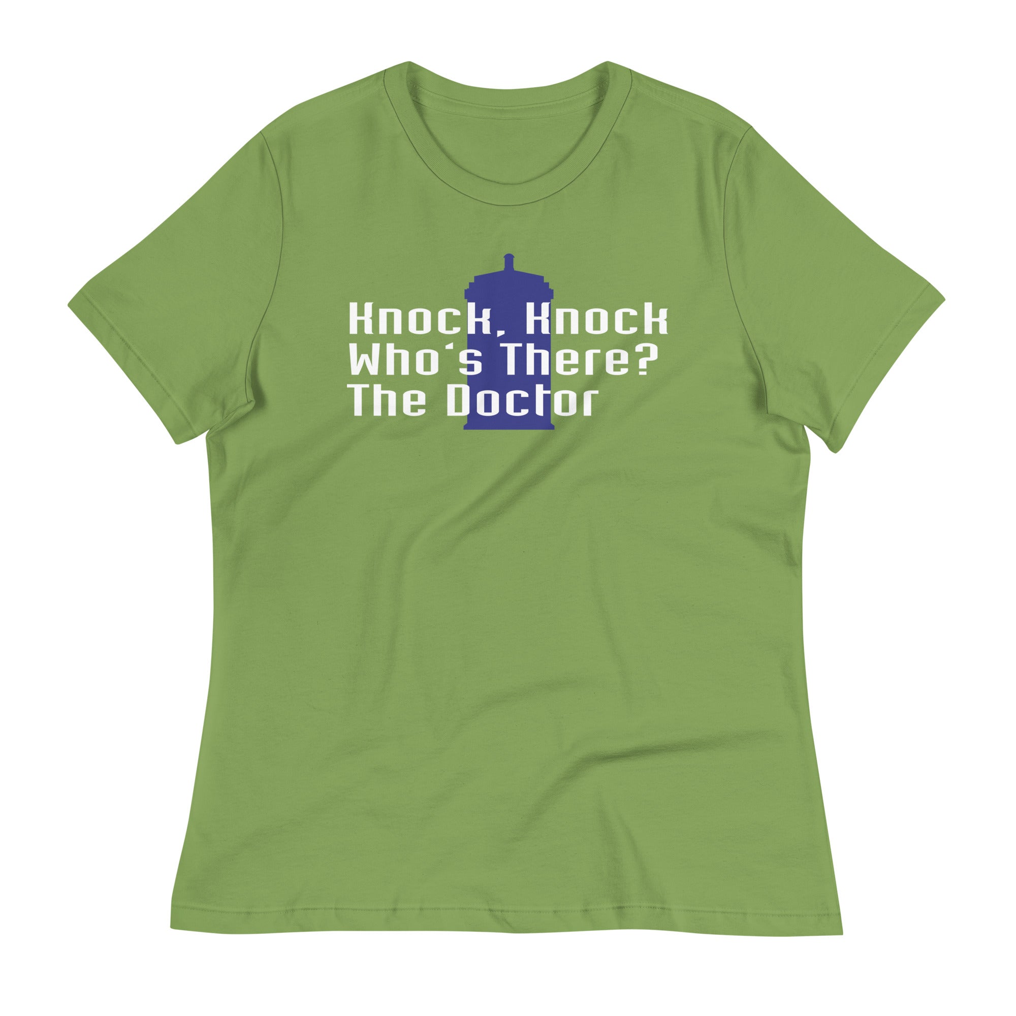 Knock Knock! Who's There? The Doctor Women's Signature Tee