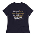 Sentences That End In Potato Women's Signature Tee