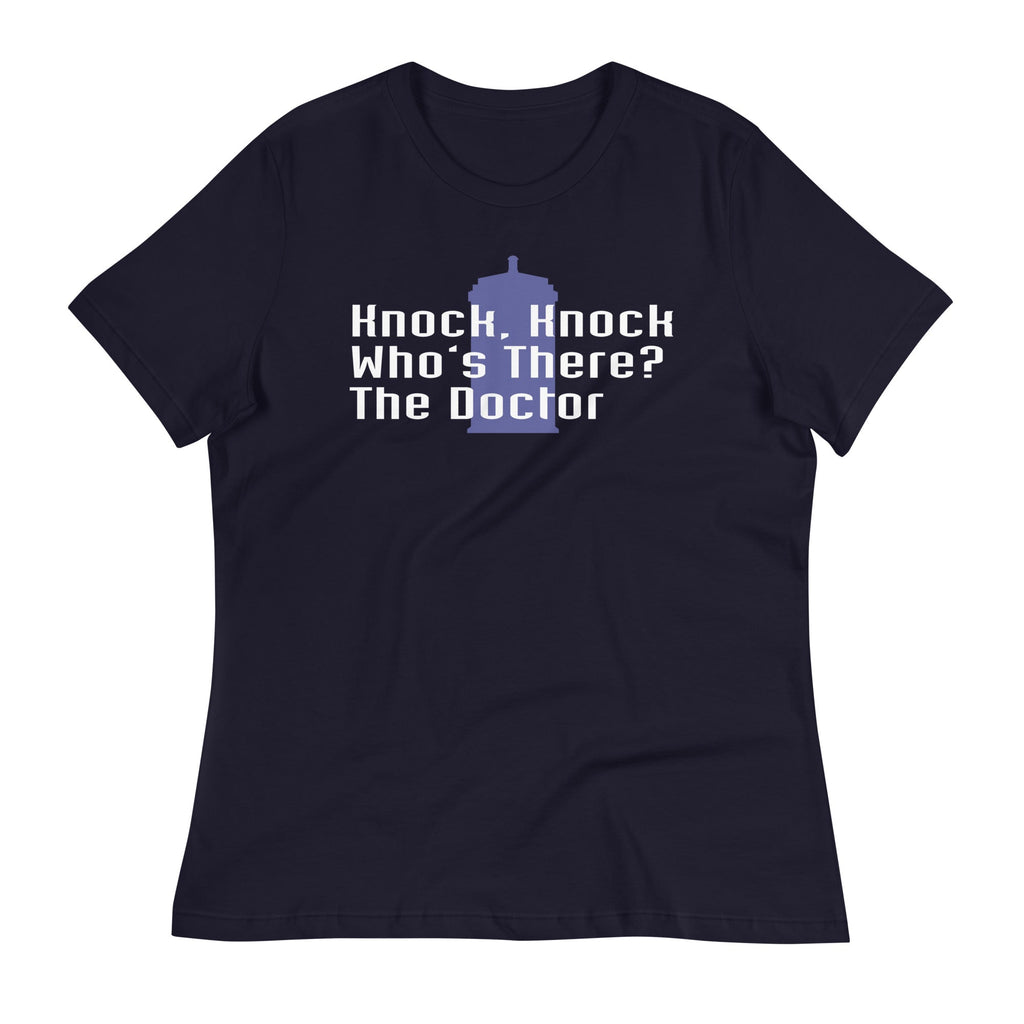 Knock Knock! Who's There? The Doctor Women's Signature Tee