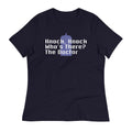 Knock Knock! Who's There? The Doctor Women's Signature Tee