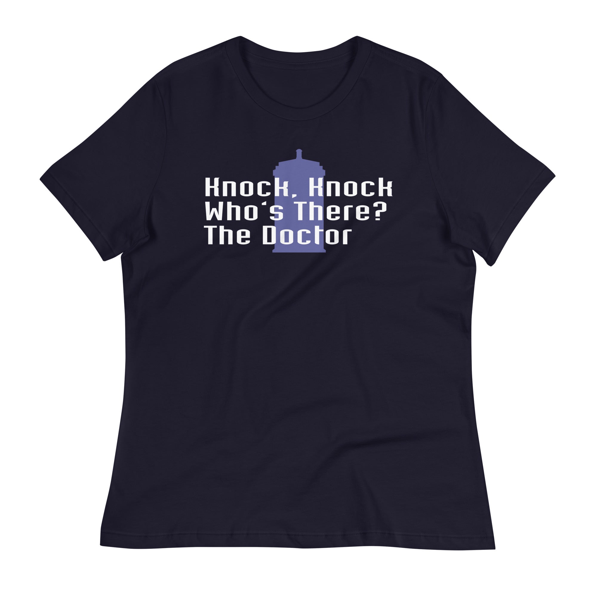 Knock Knock! Who's There? The Doctor Women's Signature Tee
