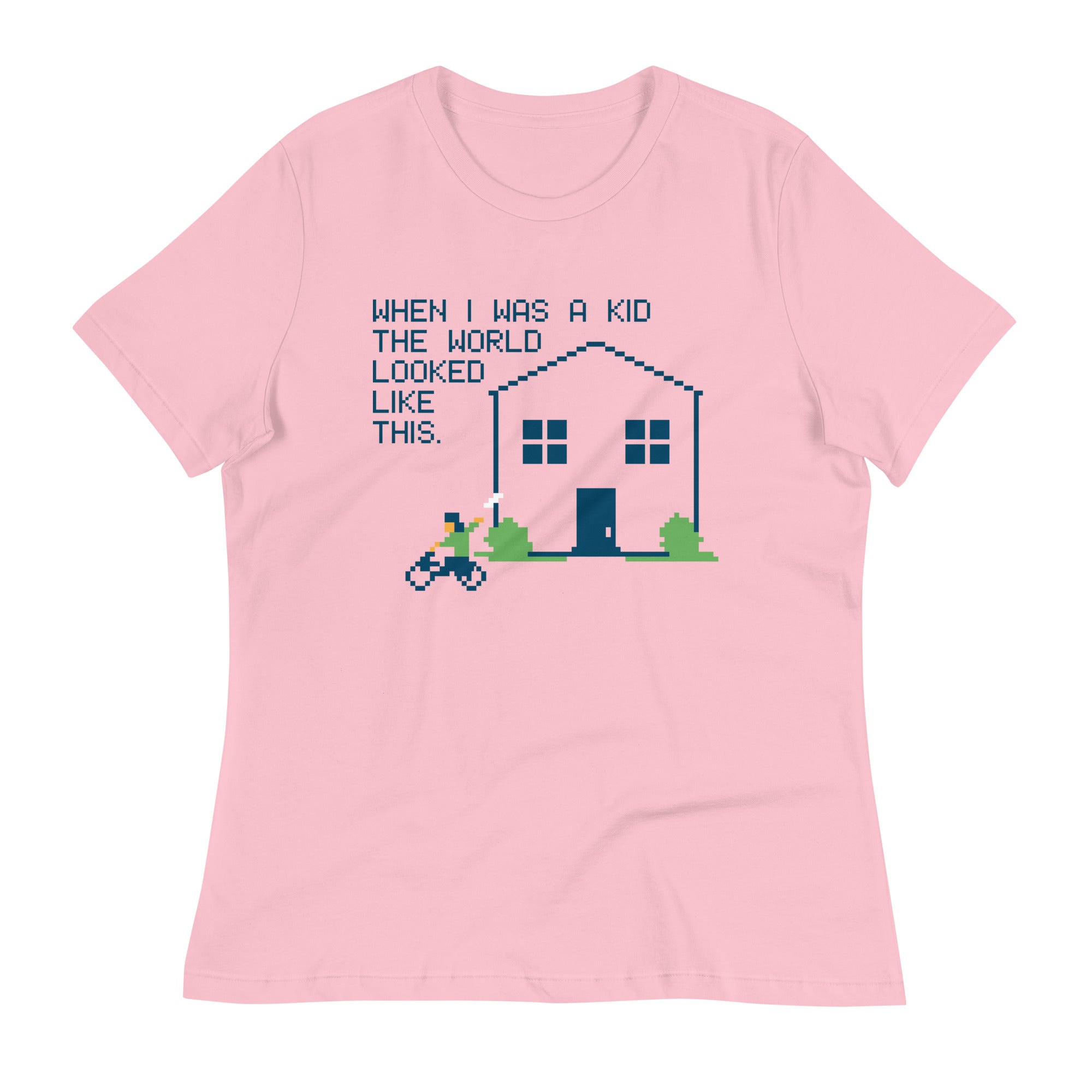 When I Was A Kid The World Women's Signature Tee