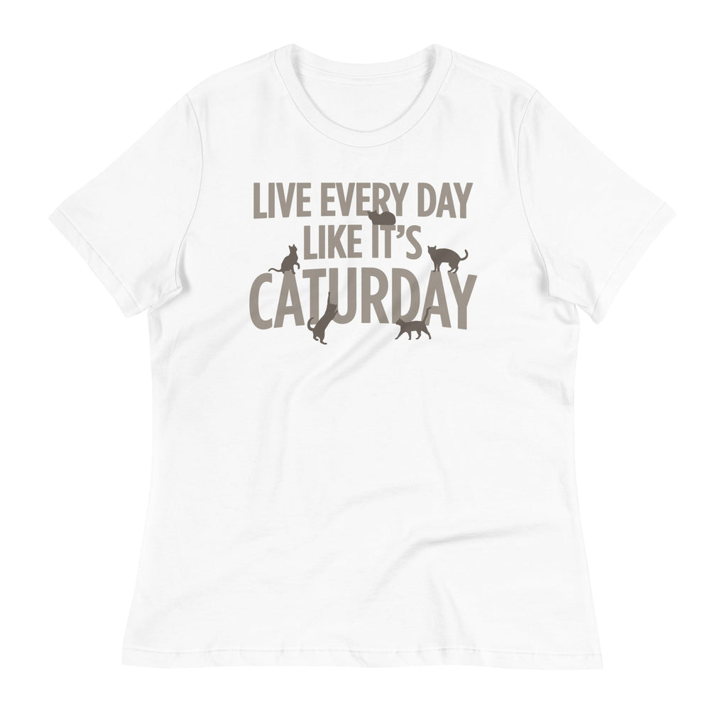 Live Every Day Like It's Caturday Women's Signature Tee