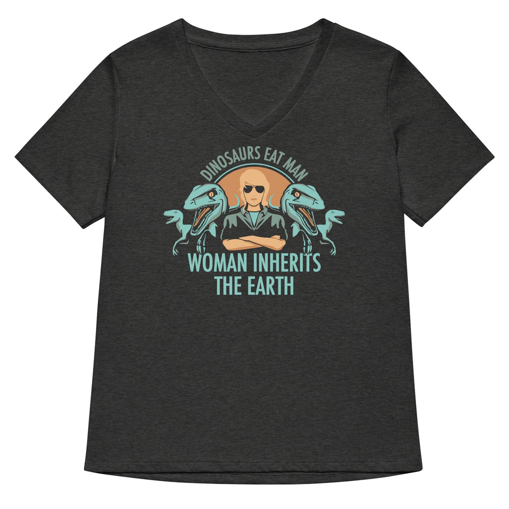 Woman Inherits The Earth Women's V-Neck Tee