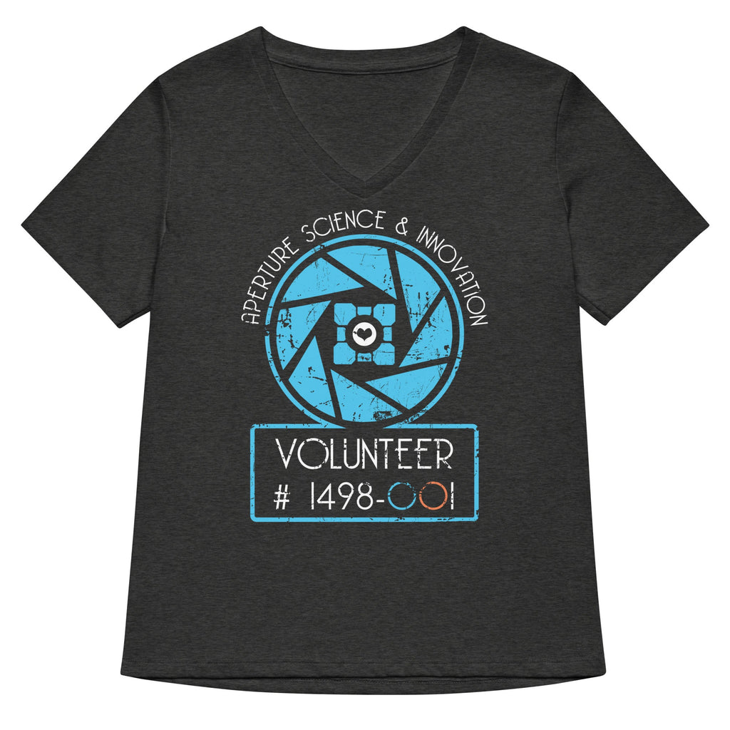 Aperture Science Volunteer Women's V-Neck Tee