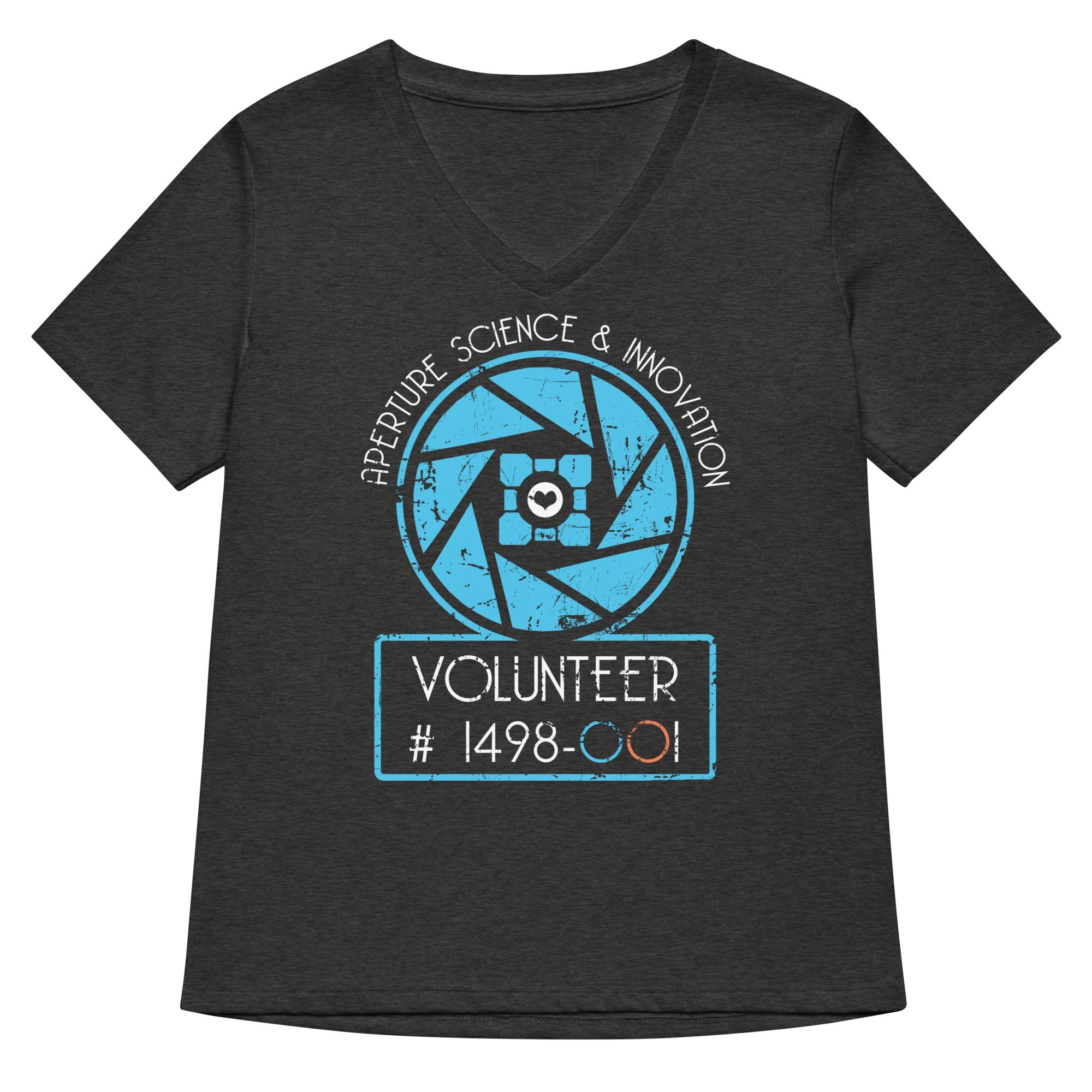 Aperture Science Volunteer Women's V-Neck Tee
