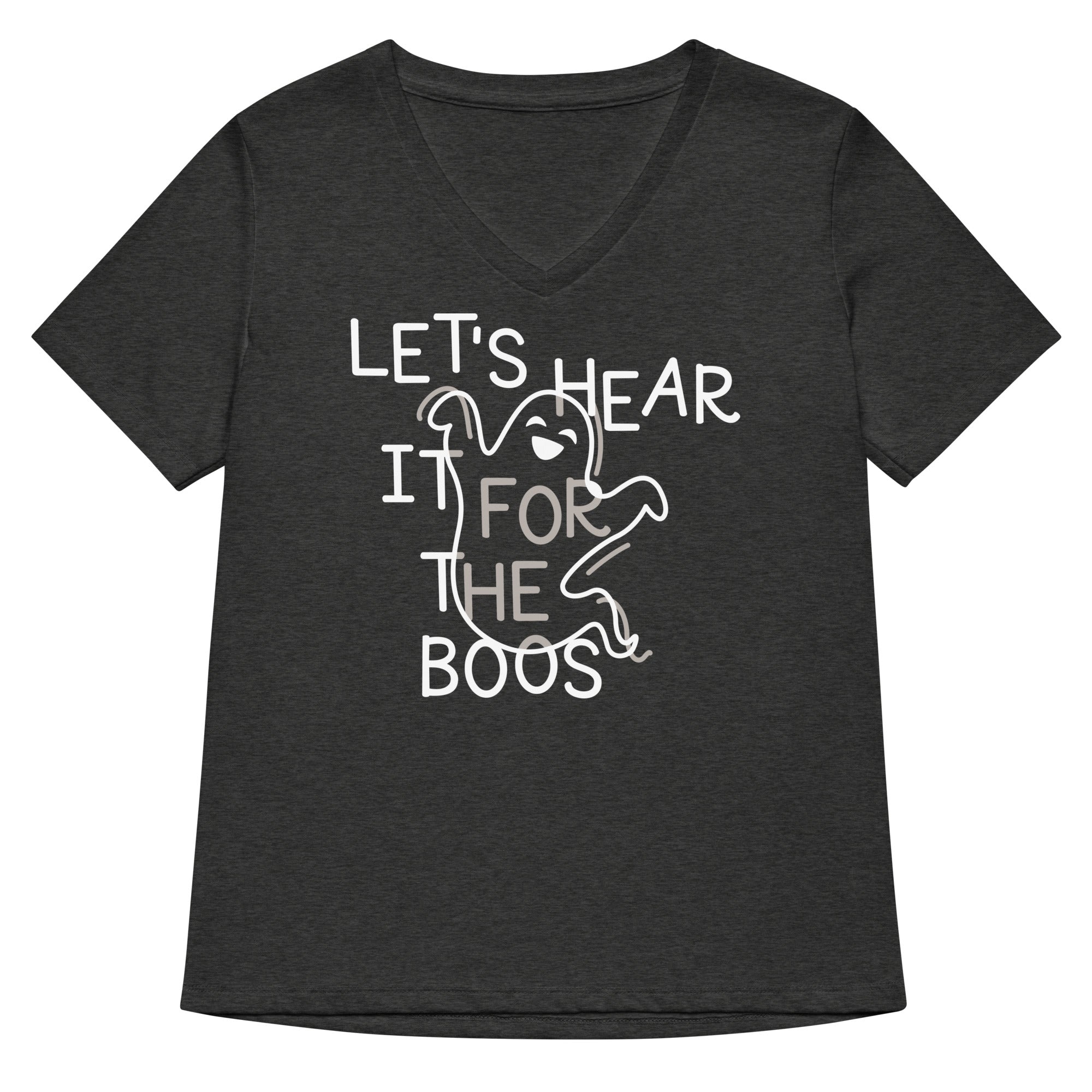 Let's Hear It For The Boos Women's V-Neck Tee