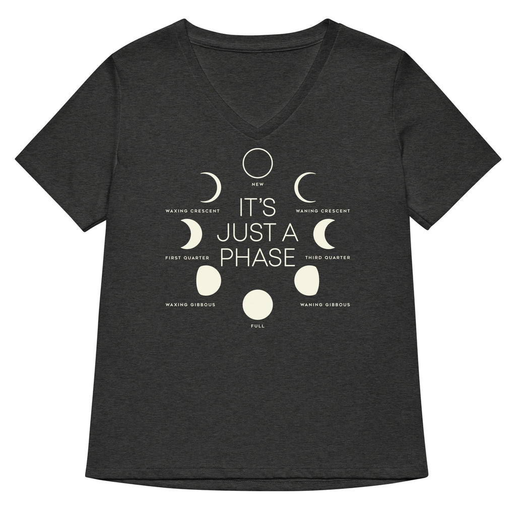 It's Just A Phase Women's V-Neck Tee