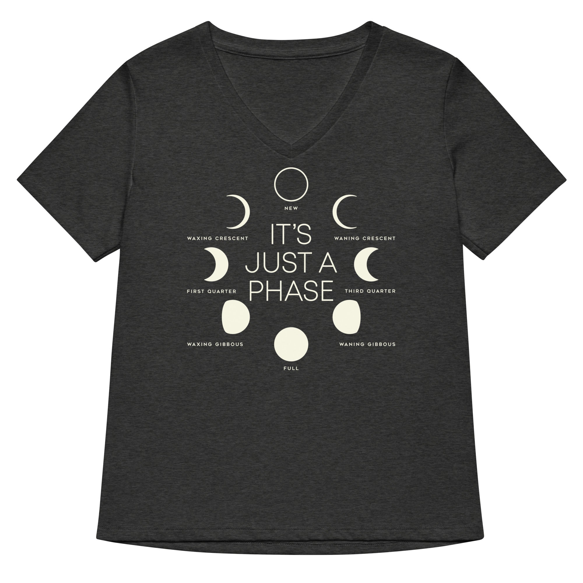 It's Just A Phase Women's V-Neck Tee