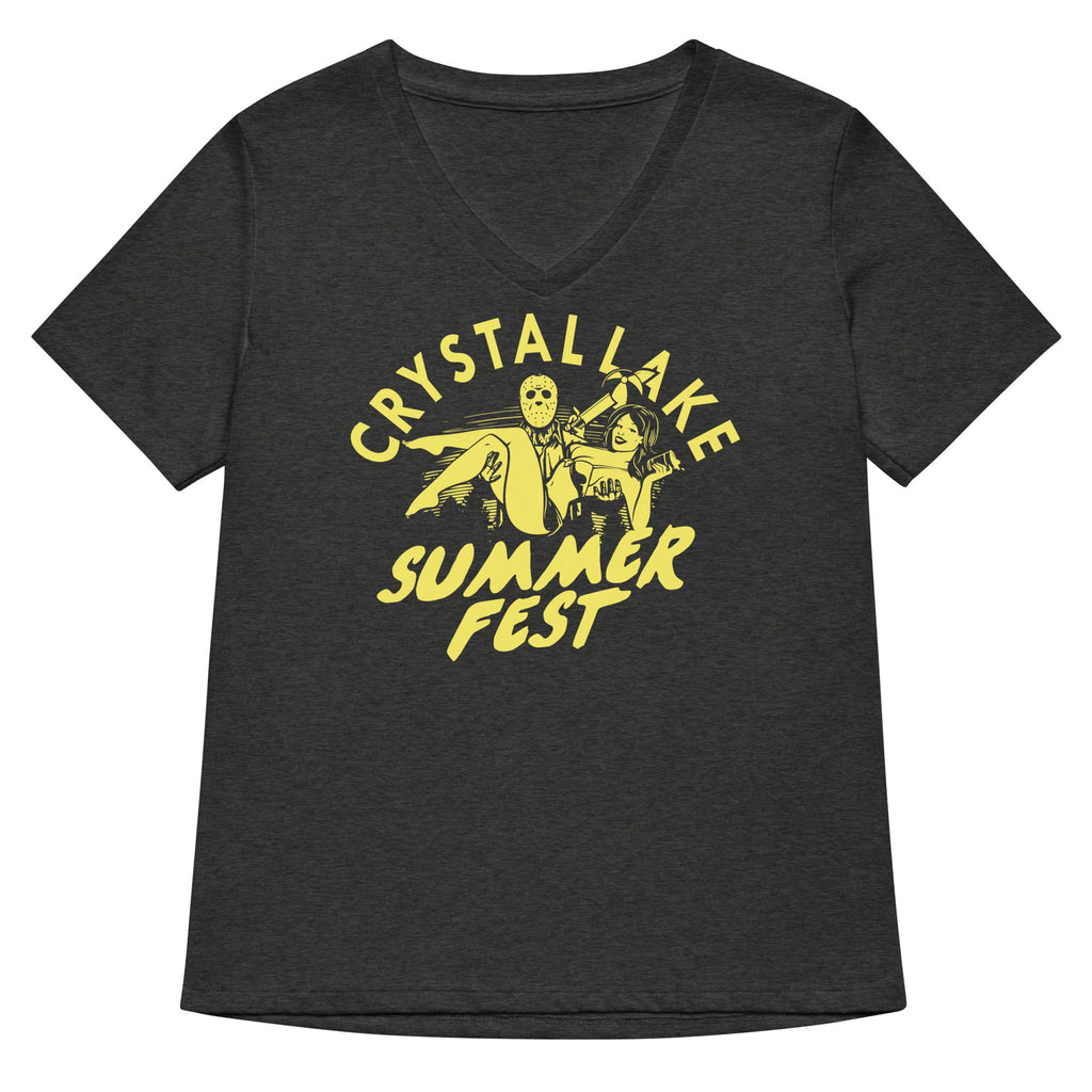 Crystal Lake Summer Fest Women's V-Neck Tee