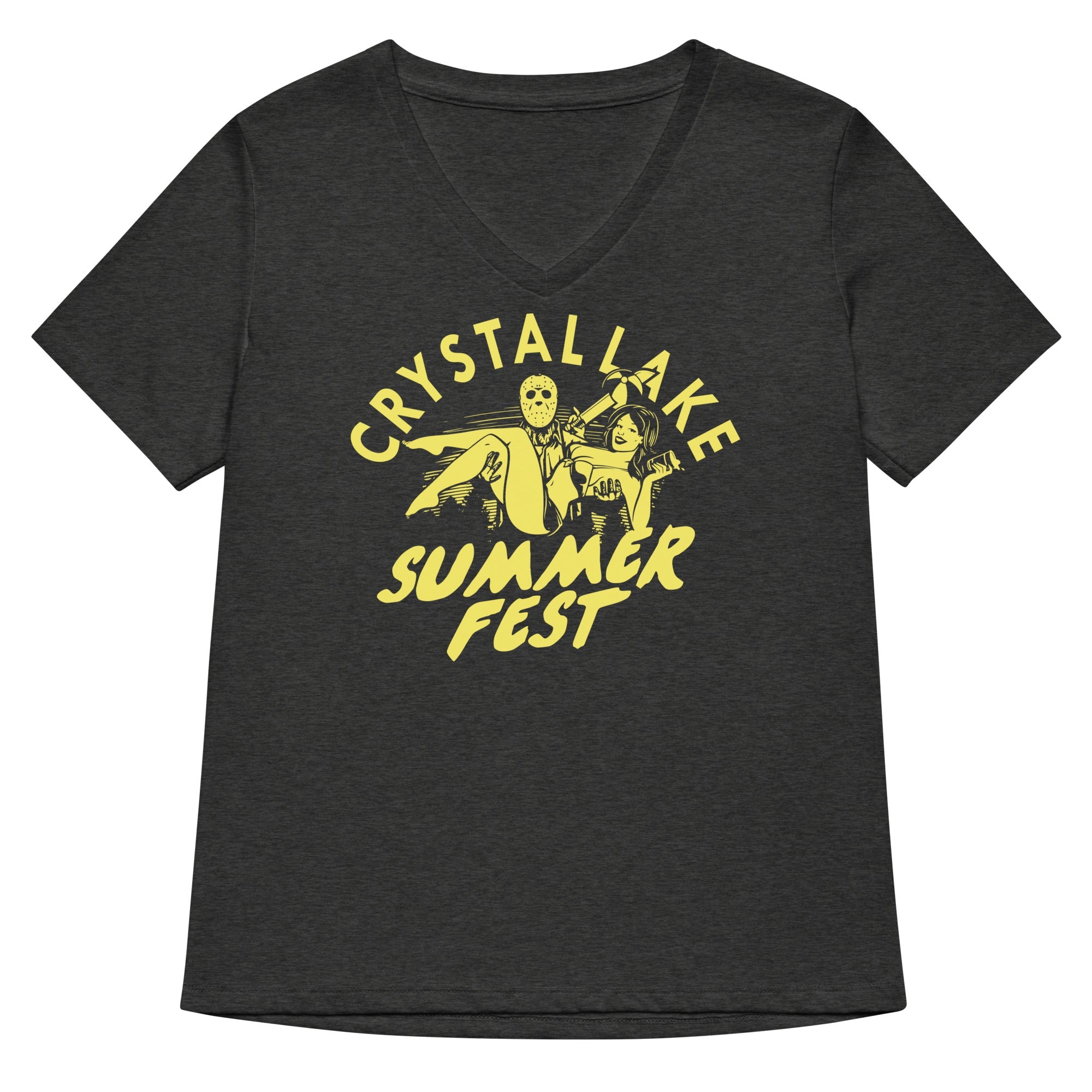 Crystal Lake Summer Fest Women's V-Neck Tee