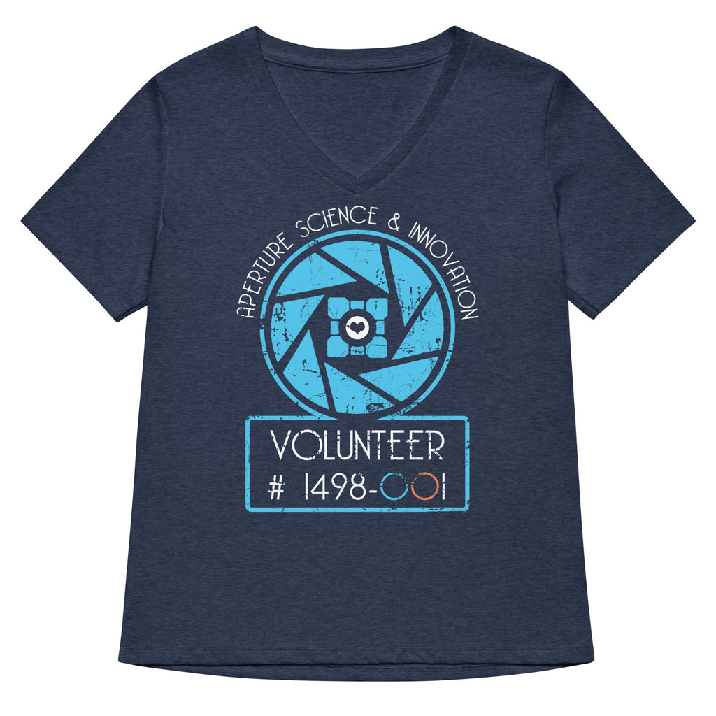 Aperture Science Volunteer Women's V-Neck Tee